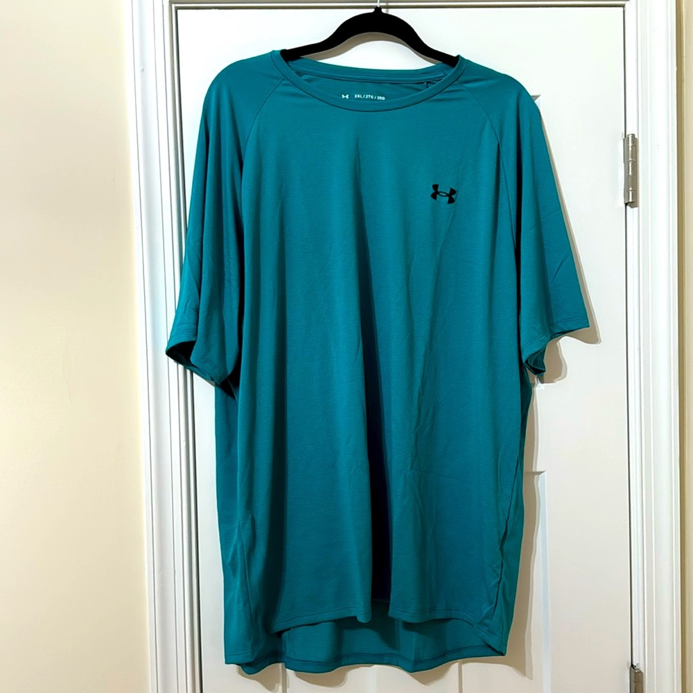 Under Armour 2 XL Teal Tech T-shirt